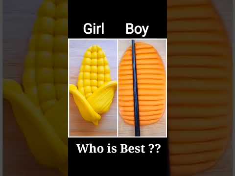 Girl vs Boy ( Who is Best #shorts #art #drawing #123go #123gochallange