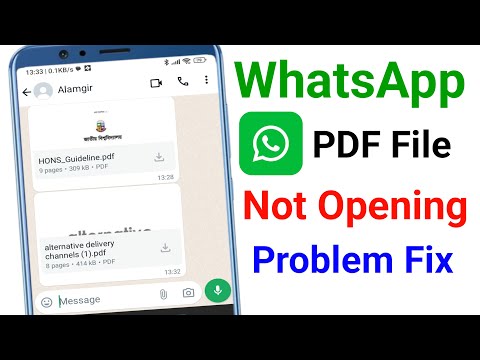 WhatsApp PDF Not Opening Problem | How to Fix WhatsApp PDF File Not Opening Problem in Android