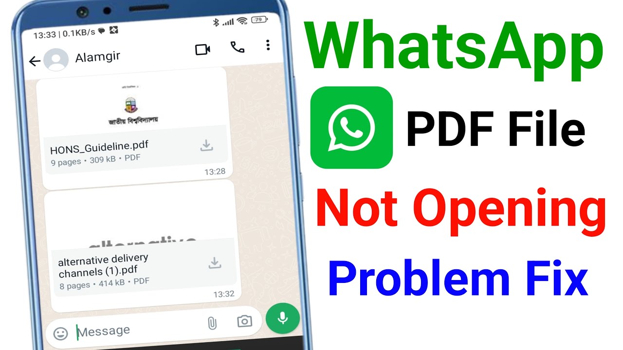 WhatsApp PDF Not Opening Issue: How to Resolve on Android