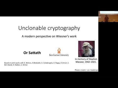 Physics Colloquium: Uncloneable cryptography - a modern perspective on Wiesner's work