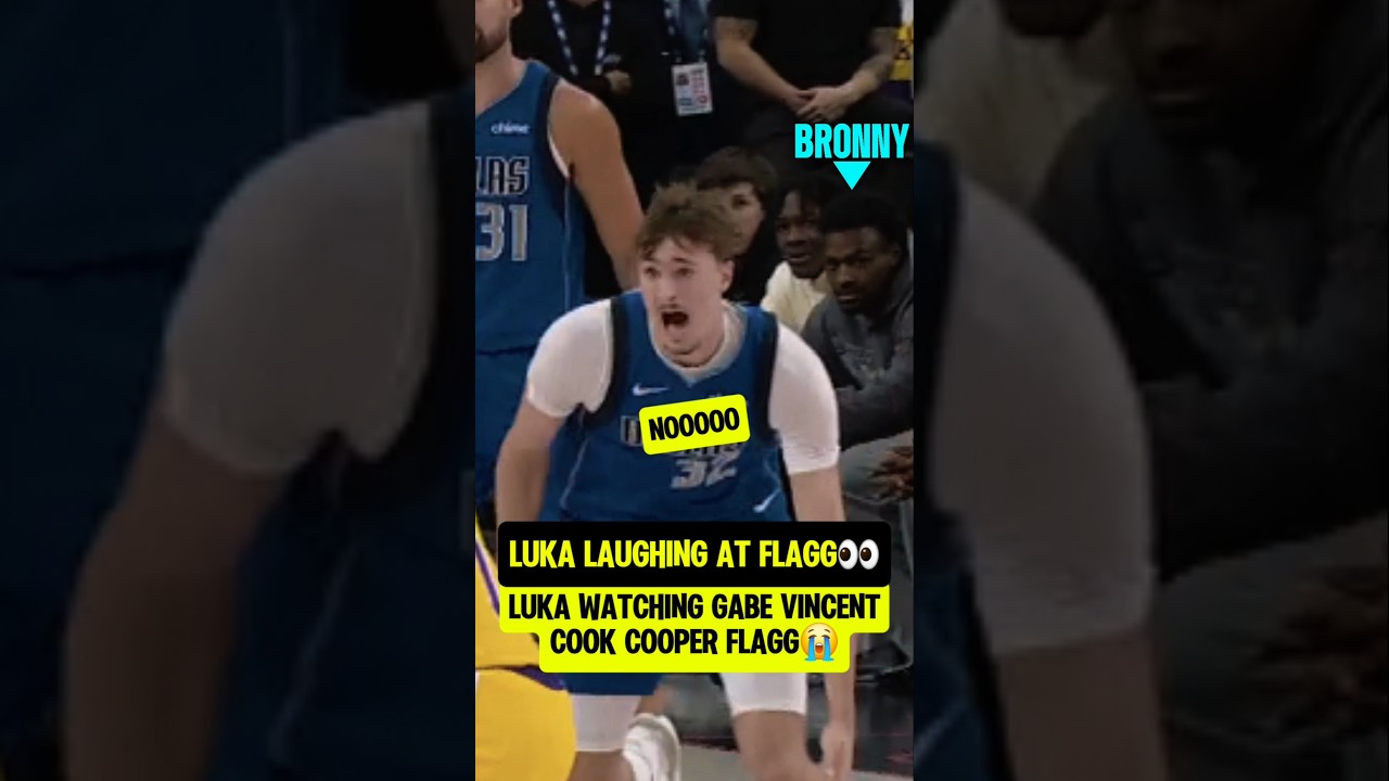 Bronny & Luka watching Cooper Flagg😭