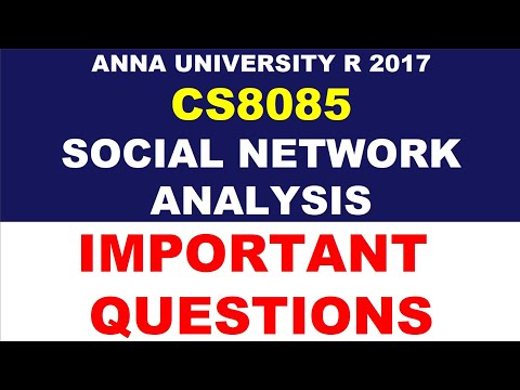CS8085 SOCIAL NETWORK ANALYSIS IMPORTANT QUESTIONS Anna University | Manojkumar C