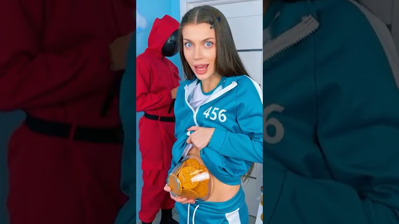 Master the Dalgona Challenge & Sneak into Squid Game! 🎮 #Shorts