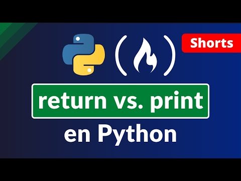 Python return vs. print() - Diferencias y Cómo Usarlos con un Ejemplo #Shorts