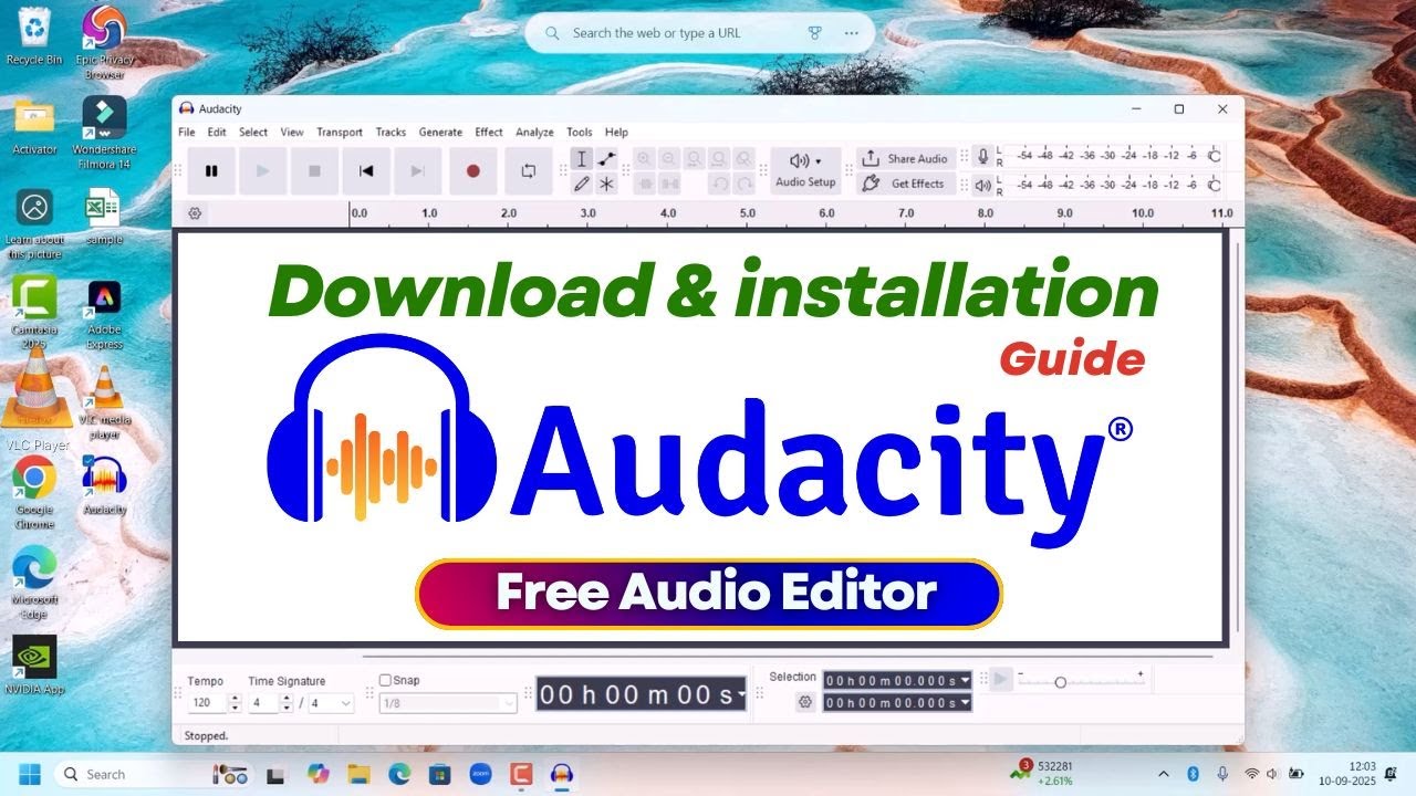 How to Download & Install Audacity on Windows 10/11 Laptop | Free Audio Editor