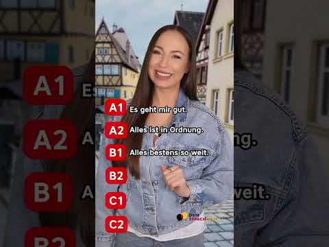Antworten auf "Wie geht's?" (Deutsch lernen | Learn German) #deutschlernen #deutsch #shorts