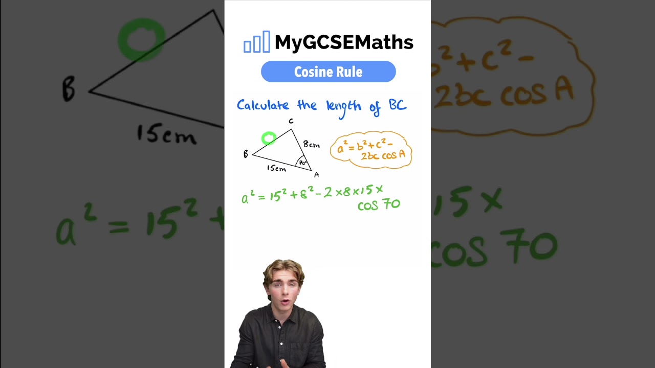 Master the Cosine Rule for GCSE Maths 📐 | Easy Trigonometry Tips