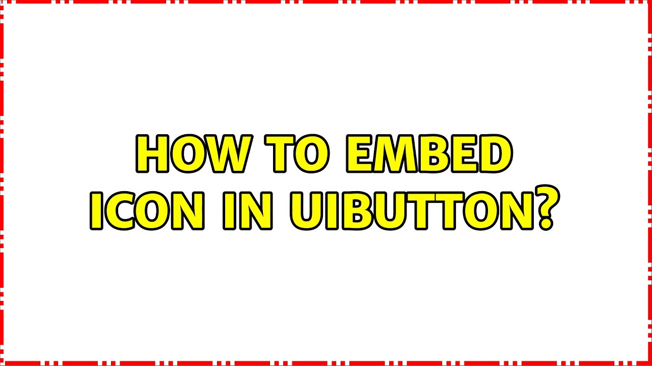 How to embed icon in UIButton?