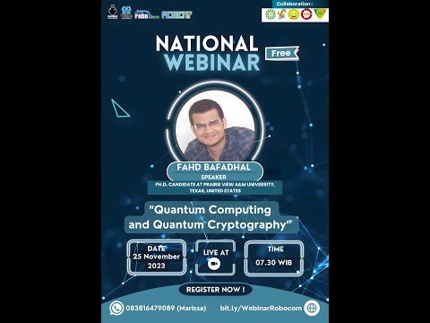 Webinar ROBOCOM IX: "Quantum Computing and Quantum Cryptography"