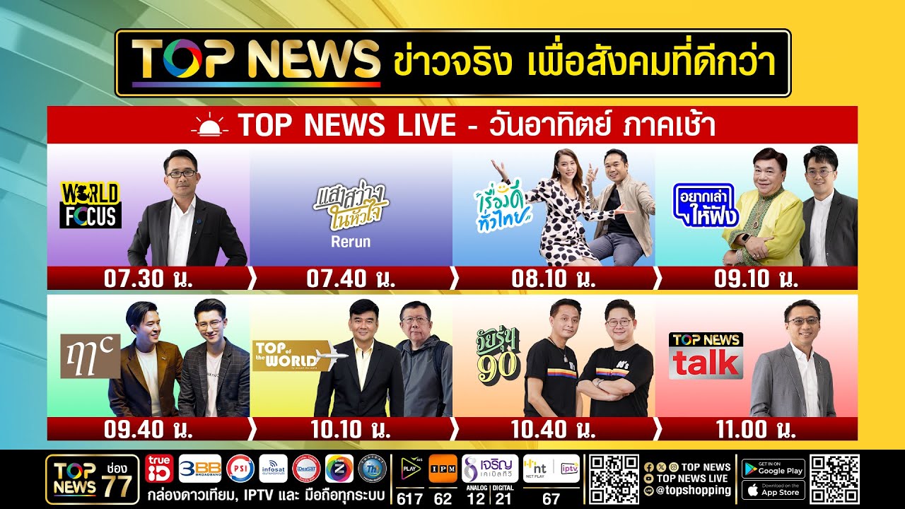 Live เช้า 14 ธ.ค. 2568 | ข่าวเด่นเต็มอิ่ม