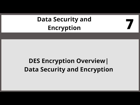 DES Encryption Overview|Data Security and Encryption in Hindi Urdu CSE348 LECTURE 07