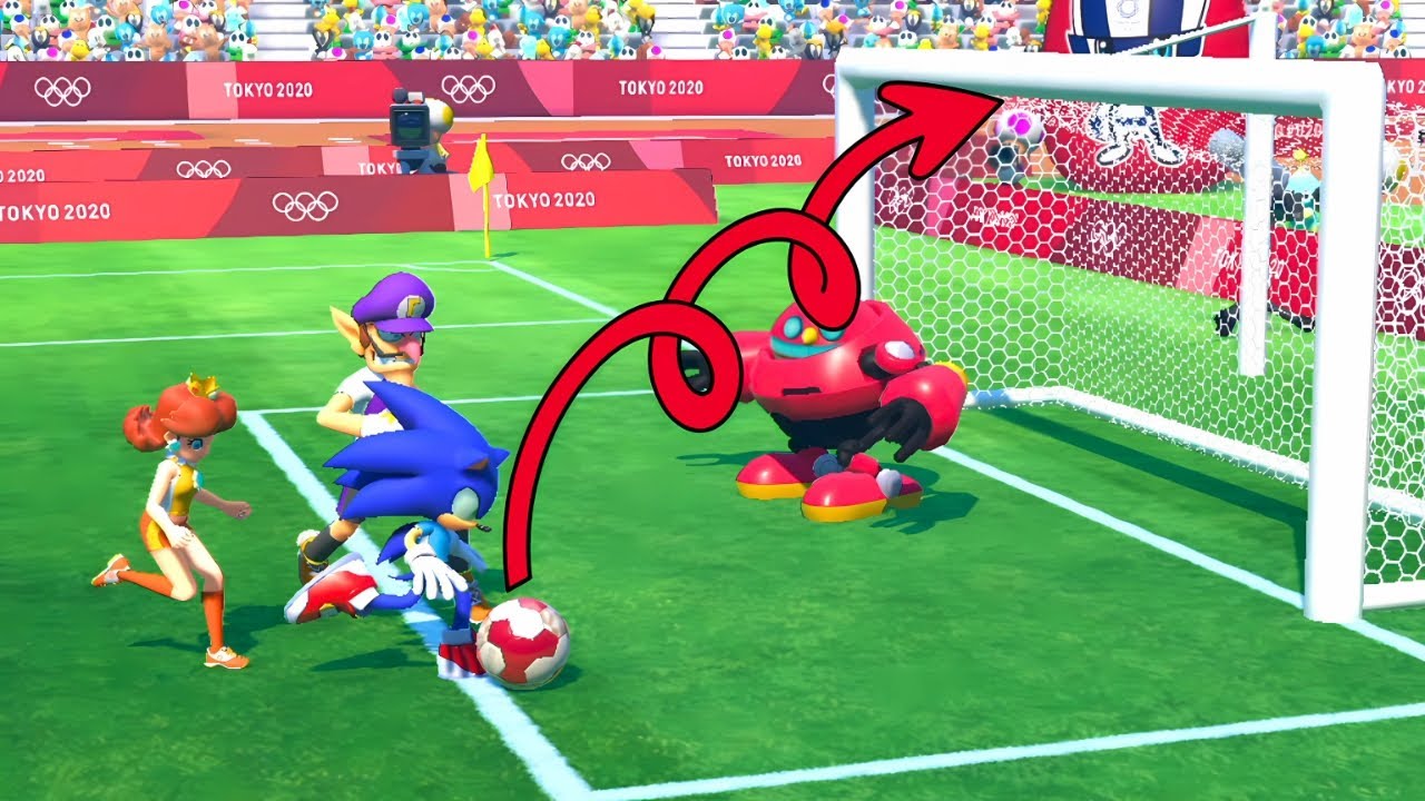 Mario & Sonic Face Off in Tokyo 2020 Football ⚽