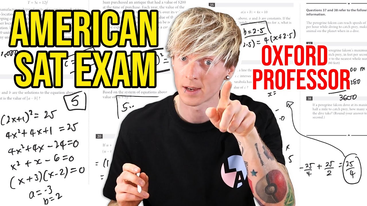 Oxford Mathematician Tackles the US SAT Math Exam 🧮