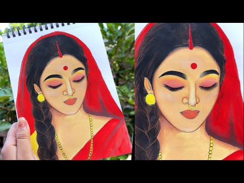 Bengali Lady Drawing Tutorial 😊