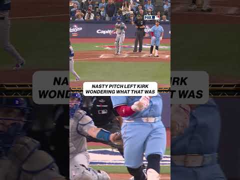 Yamamoto get the strikeout on a pitch almost hits Kirk 🥶 #dodgers #worldseries