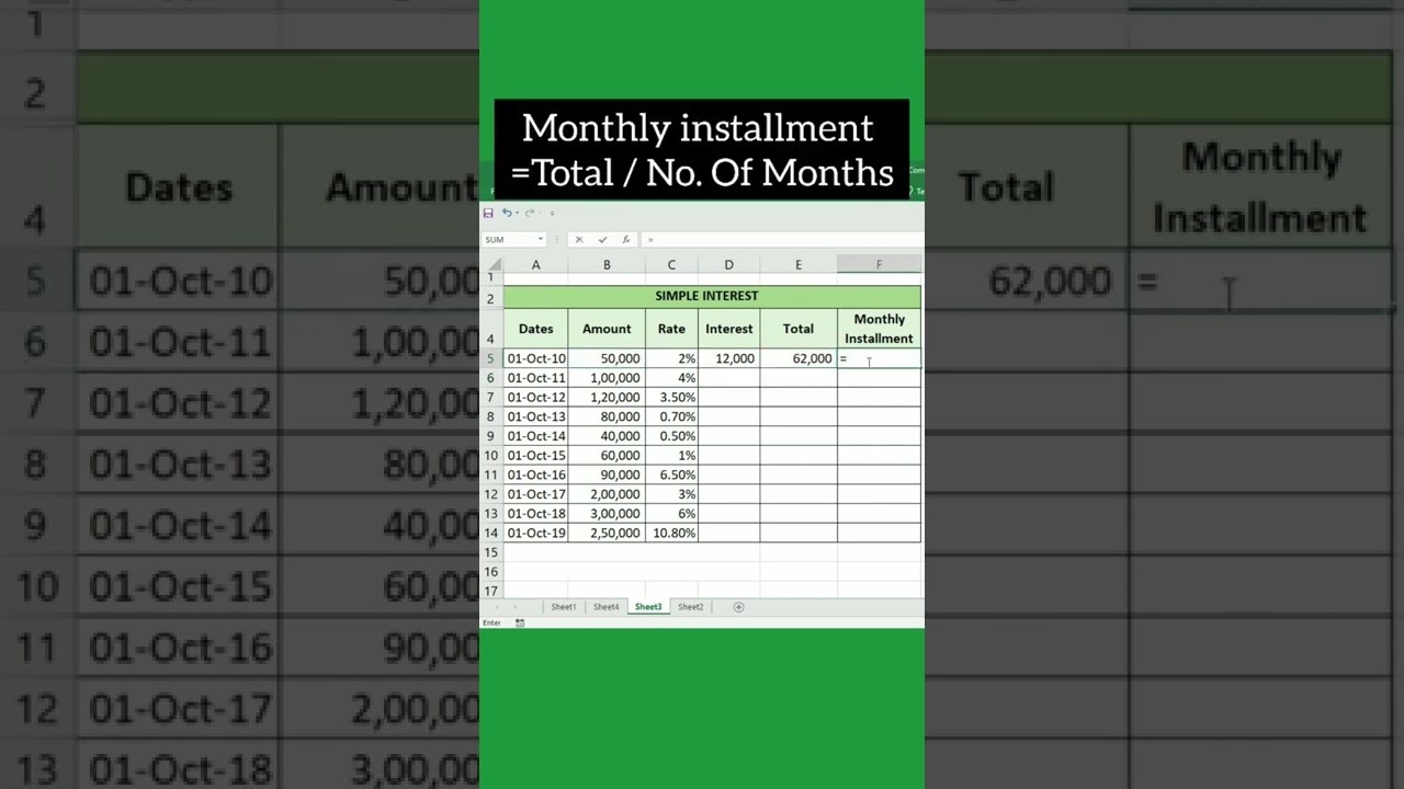 Quick & Easy Simple Interest Calculation in Excel 💡