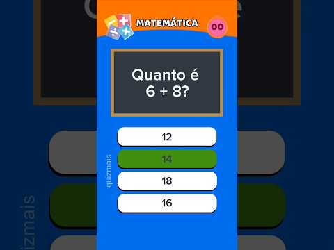 Quiz de matemática - teste suas habilidades de matematica #quizz #matematica