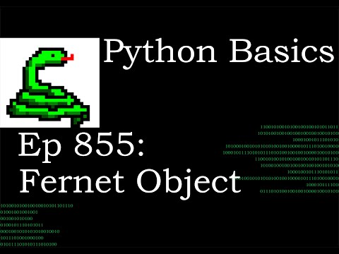 Python Basics Tutorial Cryptography Fernet Object || Data Encryption