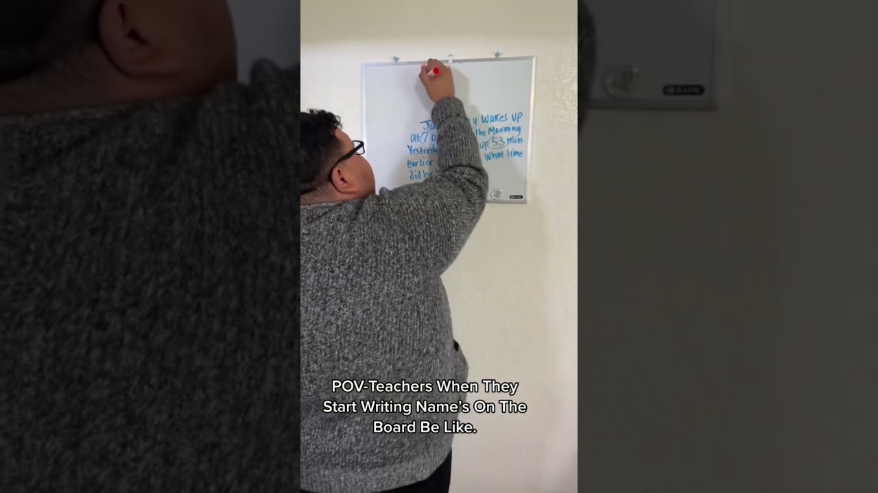 Teachers When Writing Names on the Board 😂
