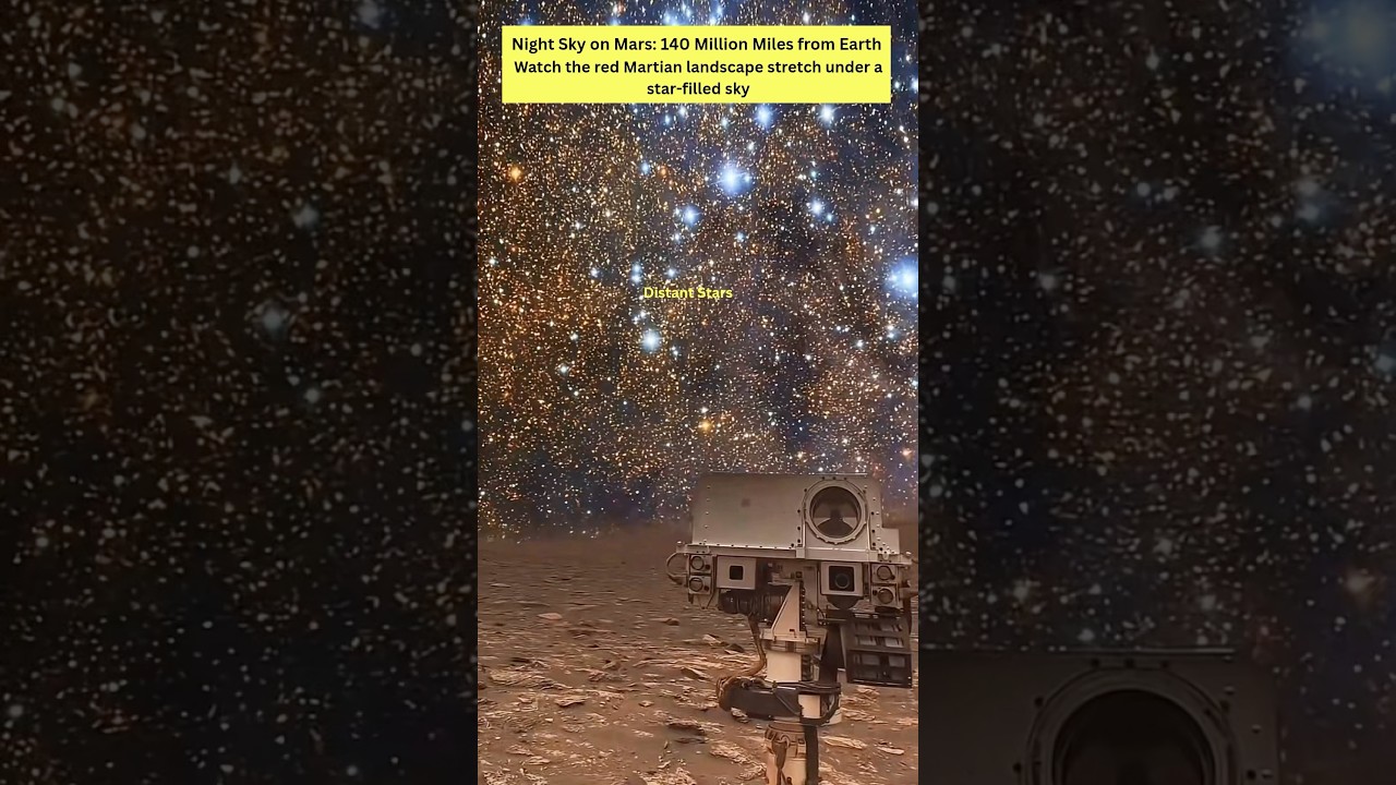 Mars Night Sky: 140 Million Miles from Earth π