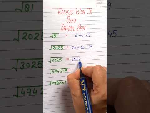 Maths trick to find square root #mathstricks #tricks