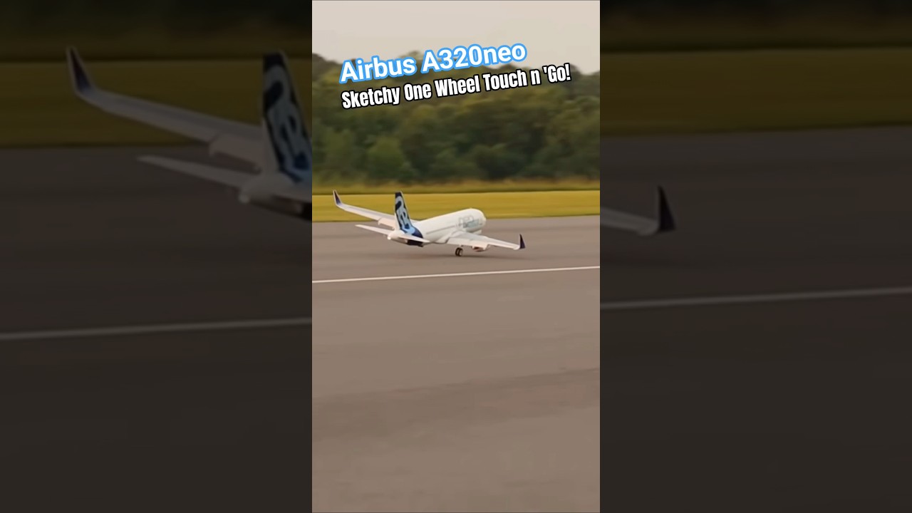 E-Flite Airbus A320neo with One Wheel Issue ✈️