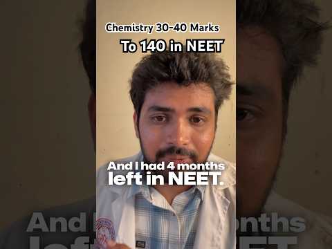 How to study Chemistry for NEET?😱 | Score 150+ in less than * Months #neet #motivation