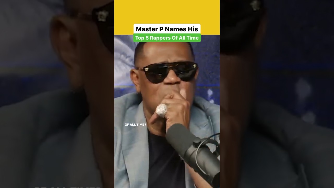Master P Reveals His Top 5 Greatest Rappers of All Time ๐ค