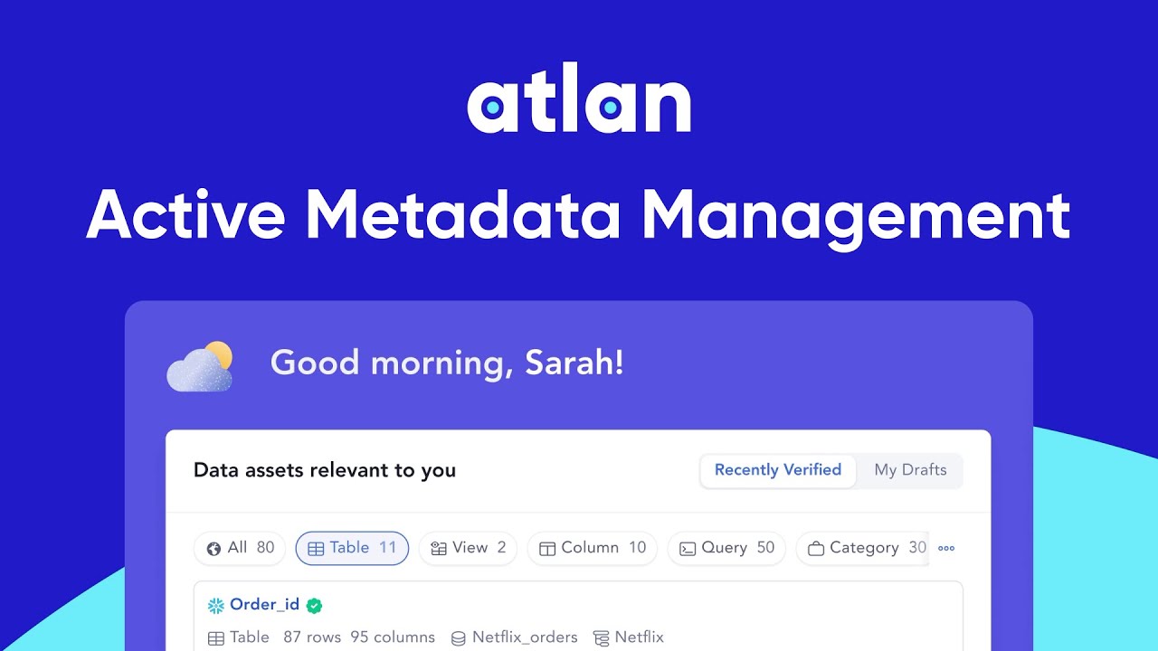 Active Metadata Management with Atlan | Demo