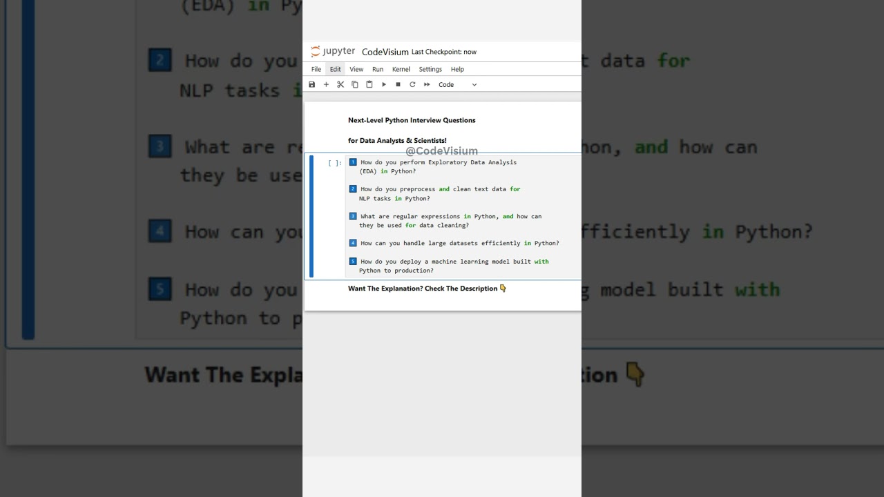 Top Python Interview Questions for Data Analysts & Scientists ๐
