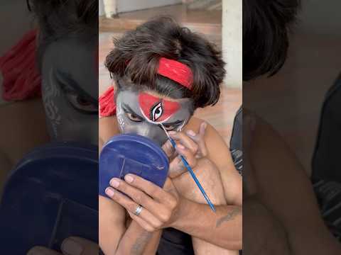 Kali maa making new shoot angana padharo maakali #jaimaakali #maa #maakali #making #makeup #shorts