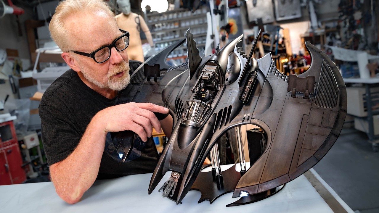 Adam Savage Unboxes 1989 Batwing Prototype 🦇