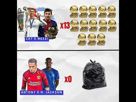 Antony & Nicolas Jackson Canât Touch Ronaldo & Messiâs Trophy Cabinet!