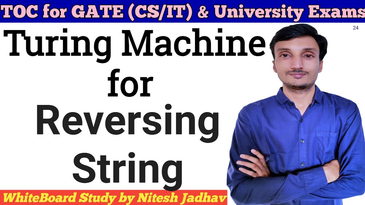 Turing Machine for String Reversal 🔄