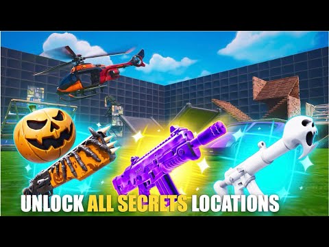 1V1 WITH EVERY GUN HIVE MAP FORTNITE CREATIVE - UNLOCK ALL SECRETS LOCATIONS