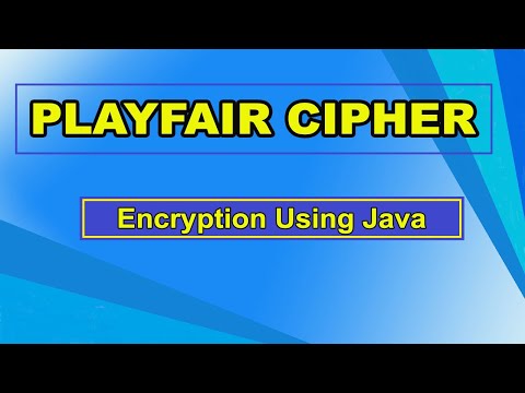 Playfair Cipher - Encryption [ Java ]