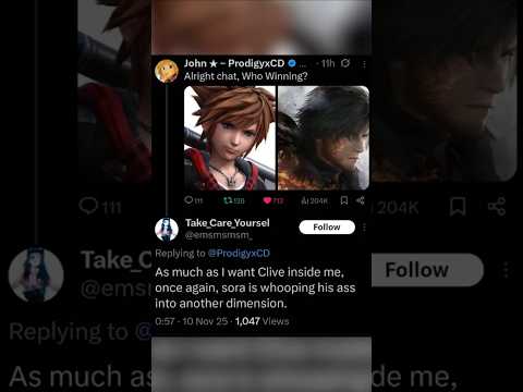 CLIVE VS SORA?! #shorts #memes #finalfantasy