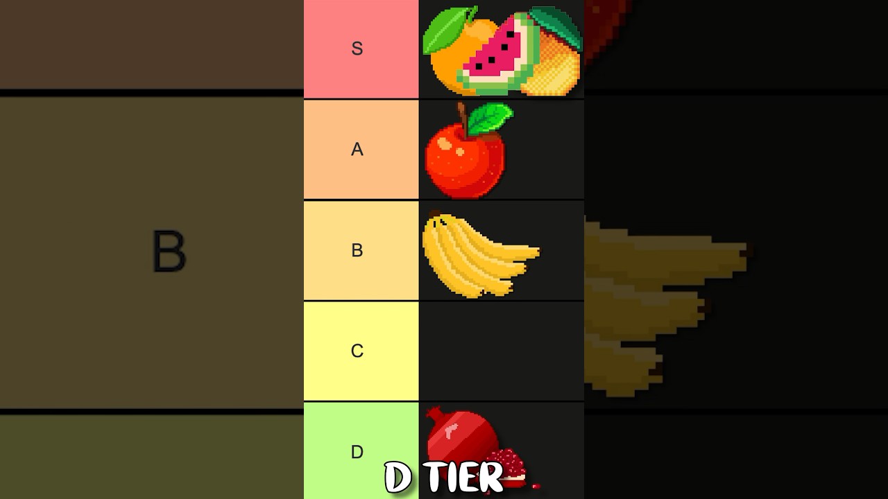 Fruit Tier List π#shorts