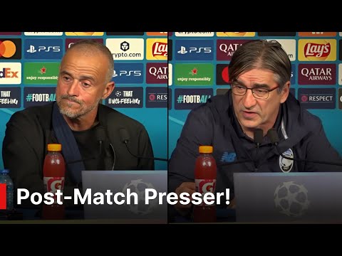 Luis Enrique & Ivan Juric Post-Match Reactions | PSG 4-0 Atalanta | UCL 2025 | AD1Z