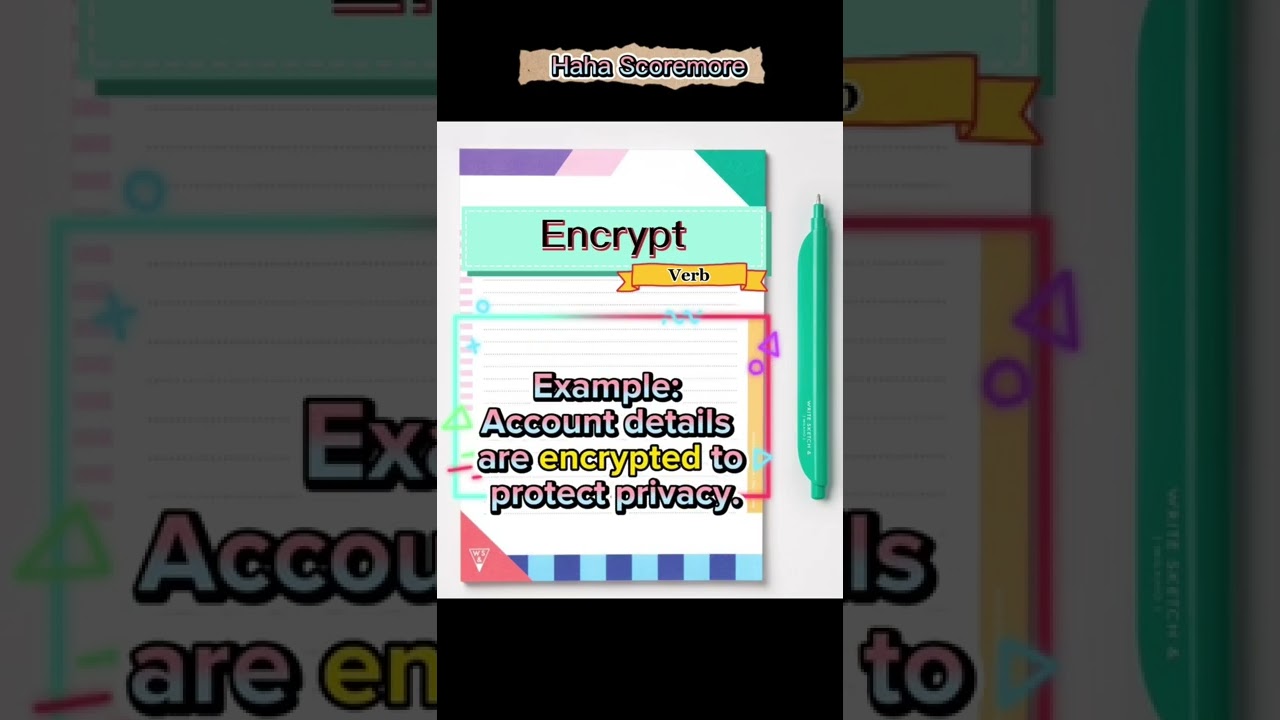 A Word a Day! Unlock Your English Skills with 'Encrypt' 🔑