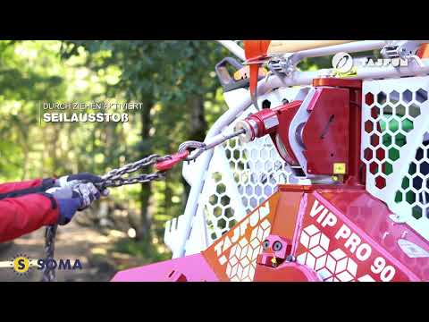 Tajfun VIP PRO 90 Getriebeseilwinde - SOMA Maschinen für Profis