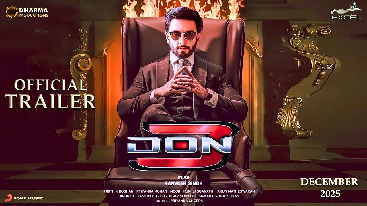 DON 3 Trailer Out! Ranveer Singh, Shah Rukh Khan & Star-Studded Cast Reveal Exciting Action for 2025 🔥