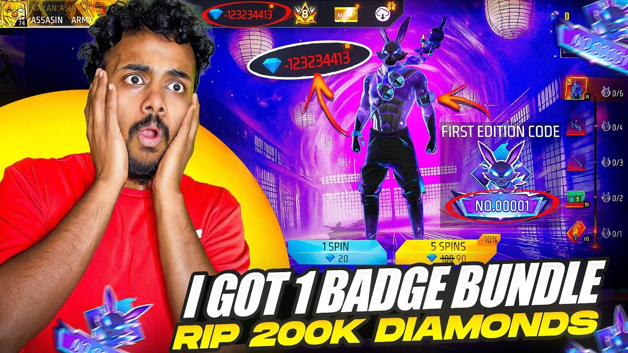 Epic Bunny Bundle Giveaway! 🎉 Rip 20,000 Diamonds in Free Fire Max