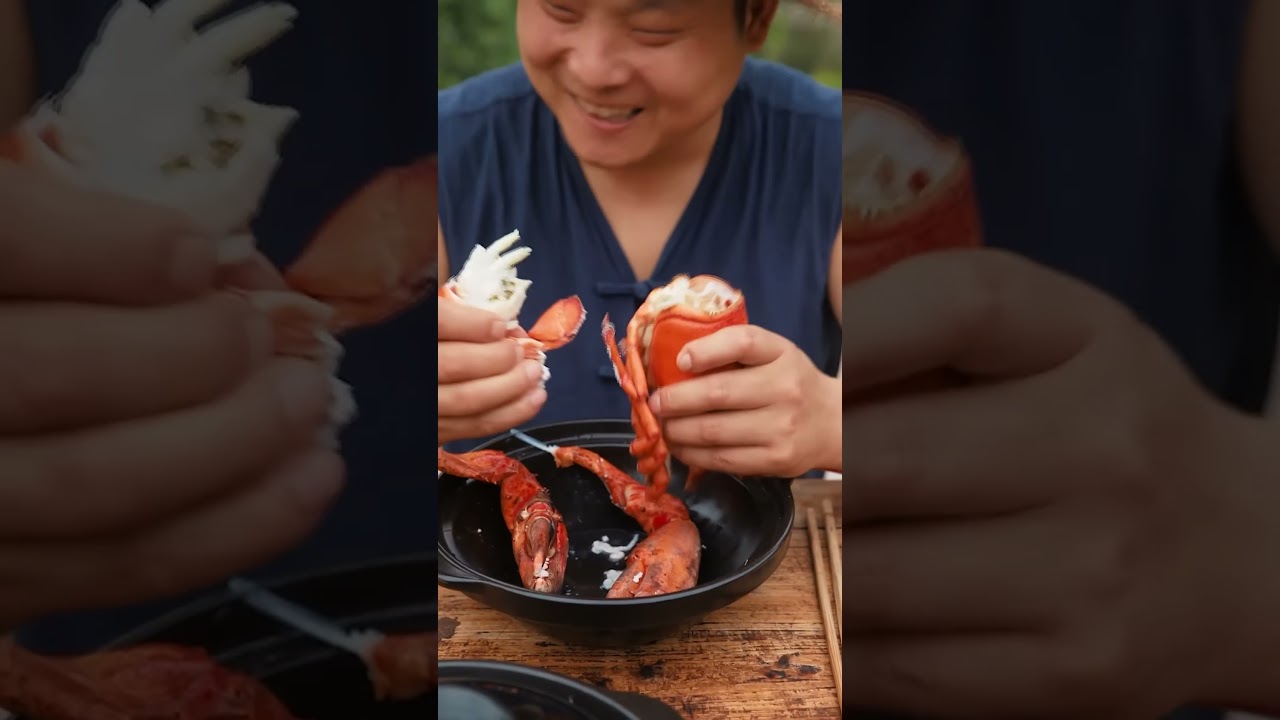 Eat a giant Boston lobster | TikTok Video|Eating Spicy Food and Funny Pranks| Mukbang