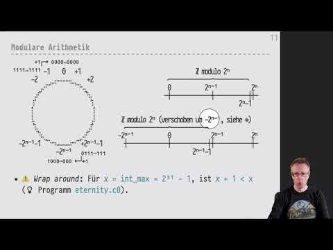 Informatik 2 — Chapter #02 — Video #009 — Modulare Arithmetik, int_max(), algebraische Äquivalenzen