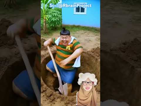 Abang Gali Sumur Sampai Tembus Bumi 😳 @RbrainProject #remix #funny #dubbing