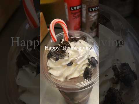 Oreo Smoothie🍬Happy Thanksgiving. #shorts #smoothie #shake #oreocake #happythanksgiving #viral