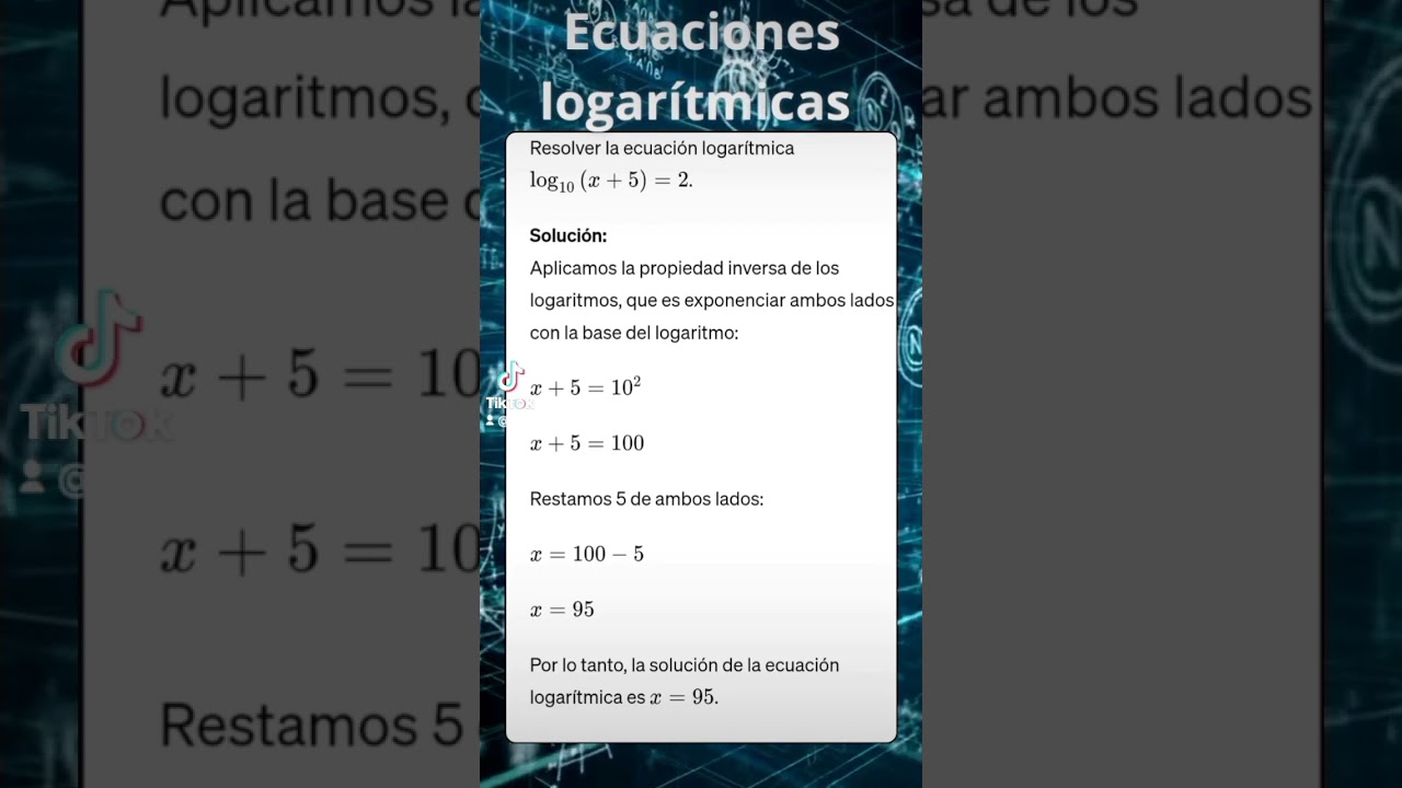 Ecuaciones Logarítmicas para PAES 2024 📚