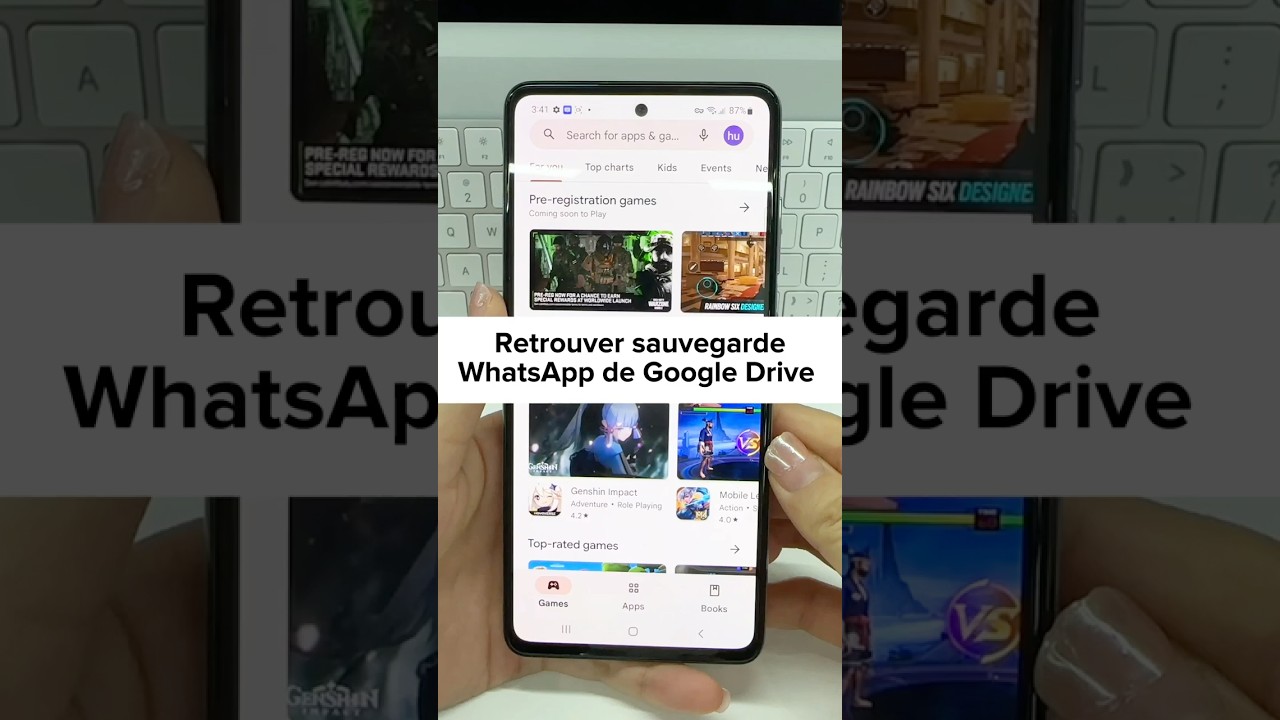 Comment Récupérer la Sauvegarde WhatsApp de Google Drive sur Smartphone - 2 ? #shorts