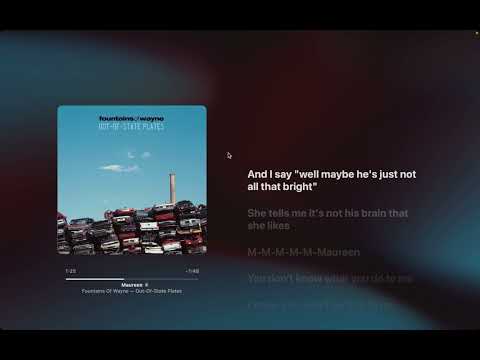 Apple Music Lyrics - Maureen by Fountains of Wayne